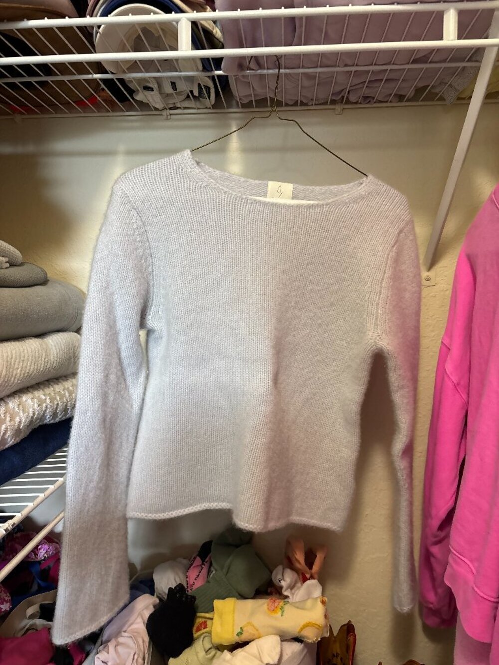 Light blue 100% cashmere Joie sweater